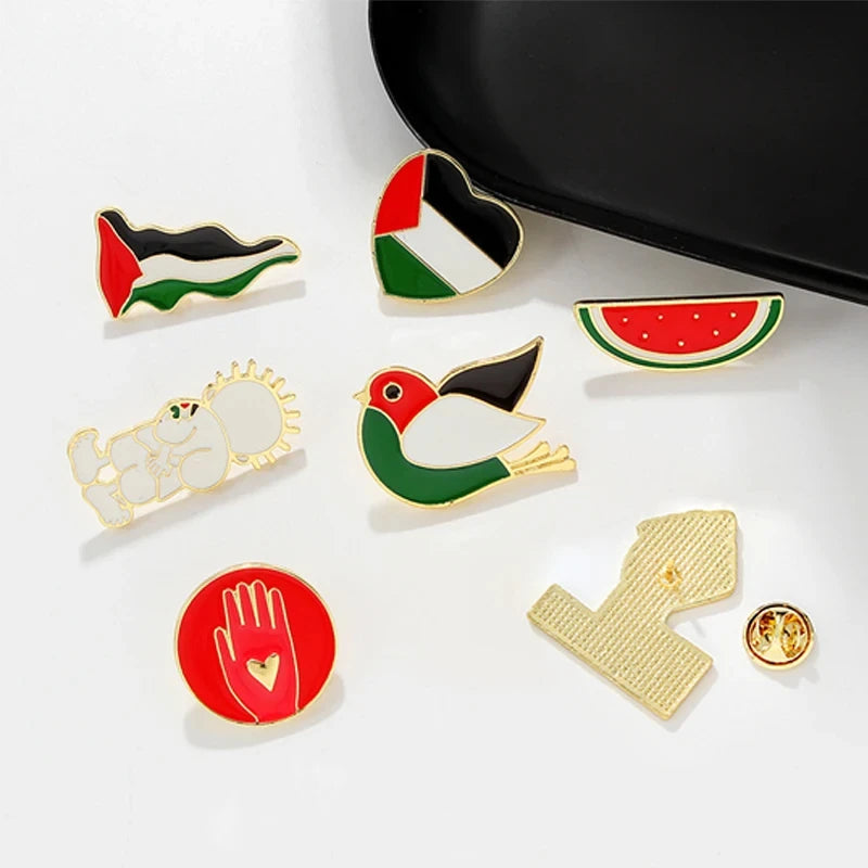 Palestine Symbol Enamel Pins