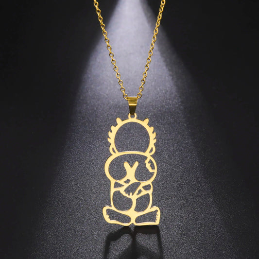 Handala / Hanzala Palestinian Boy Necklace (Gold/Silver)